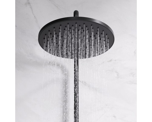 Душевая система AM.PM Like F0780422 с термостатом Черная матовая