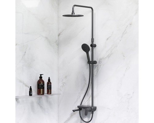 Душевая система AM.PM Like F0780722 Черная матовая