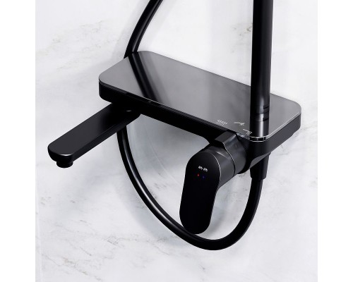 Душевая система AM.PM Like F0780722 Черная матовая