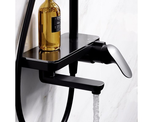 Душевая система AM.PM Like F0780722 Черная матовая