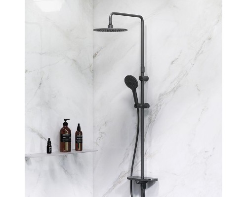 Душевая система AM.PM Like F0780222 Черная матовая