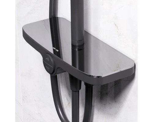 Душевая система AM.PM Like F0780222 Черная матовая