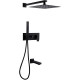 Душевая система Abber Daheim AF8217B Черная матовая
