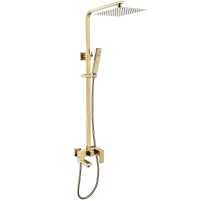 Душевая система Abber Daheim AF8216G Золото матовое