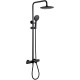 Душевая система Abber Thermostat AF8516B Черная матовая