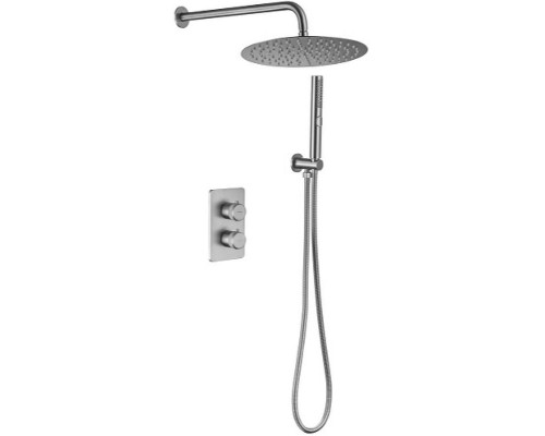 Душевая система Allen Brau Priority 5.31013-BN с термостатом Никель брашированный