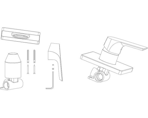 Душевая система Aquanet Static 1.10 257153 Хром