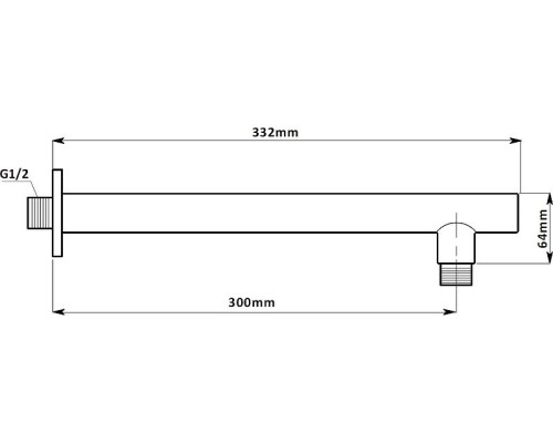 Душевая система Aquanet Static 1.10 257153 Хром