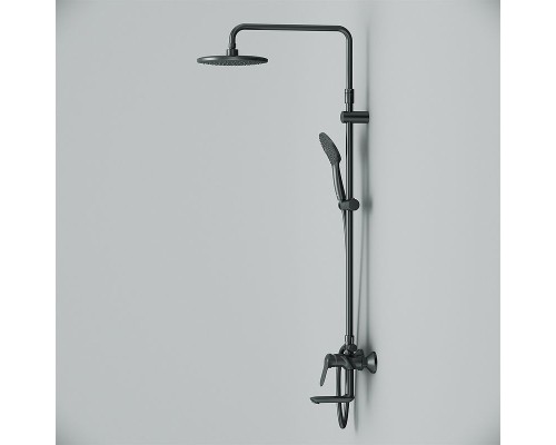 Душевая система AM.PM Sunny F0785C922 Черная матовая