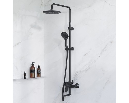 Душевая система AM.PM Sunny F0785C922 Черная матовая