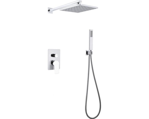 Душевая система Abber Weiss Insel AF8018W Белая Хром