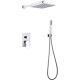 Душевая система Abber Weiss Insel AF8018W Белая Хром