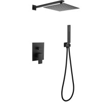 Душевая система Abber Daheim AF8219B Черная матовая