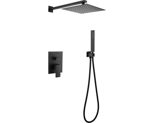 Душевая система Abber Daheim AF8219B Черная матовая