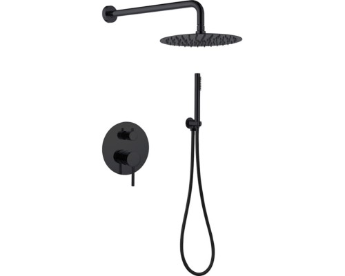 Душевая система Abber Emotion AF8818B Черная матовая