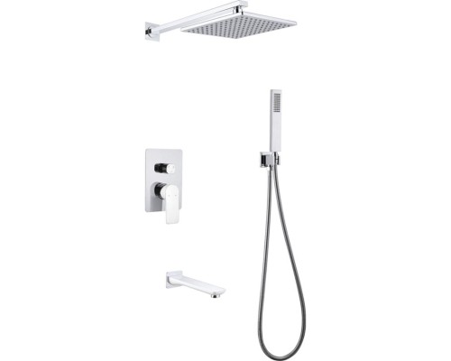 Душевая система Abber Weiss Insel AF8017W Белая Хром