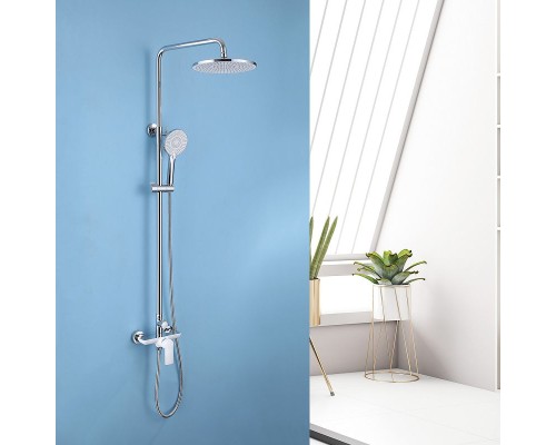 Душевая система Abber Weiss Insel AF8020W Белая Хром