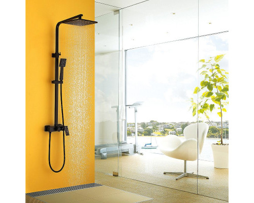 Душевая система Abber Daheim AF8220B Черная матовая