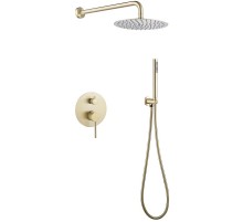 Душевая система Abber Emotion AF8818G Золото матовое
