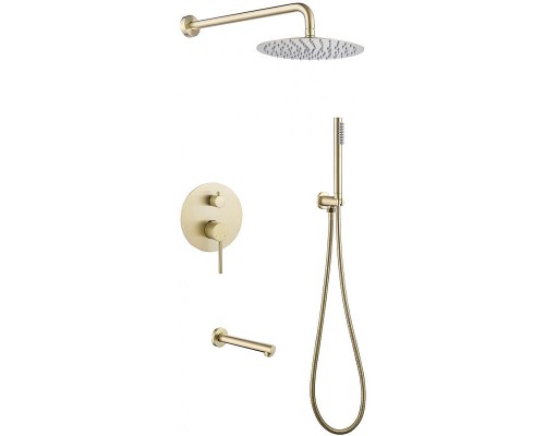 Душевая система Abber Emotion AF8817G Золото матовое