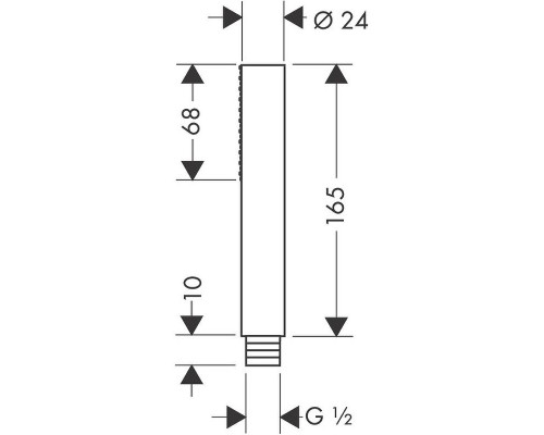 Ручной душ Axor Starck 10531000 Хром