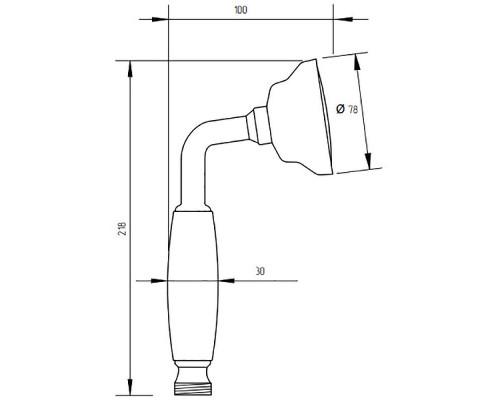 Ручной душ Migliore Colonial 20025 Хром
