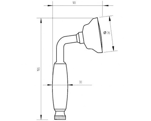 Ручной душ Migliore Ricambi 20042 Золото