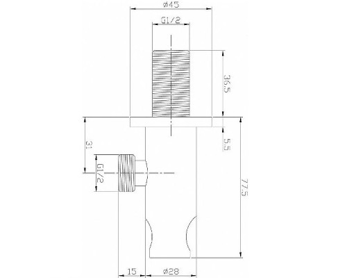 Шланговое подключение Aquanet Round AF000-13C 252257 Хром