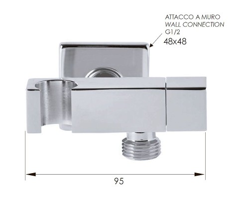 Шланговое подключение Remer 336S Хром