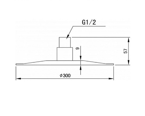 Верхний душ Aquanet Steel AF210-84R-S 244060 Сатин