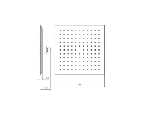 Верхний душ Aquanet Static AF330-84-S250B 261826 Черный матовый