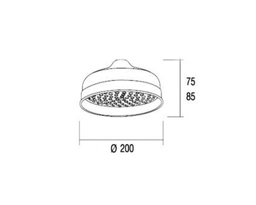 Верхний душ Margaroli Luxury 206/LOB Бронза