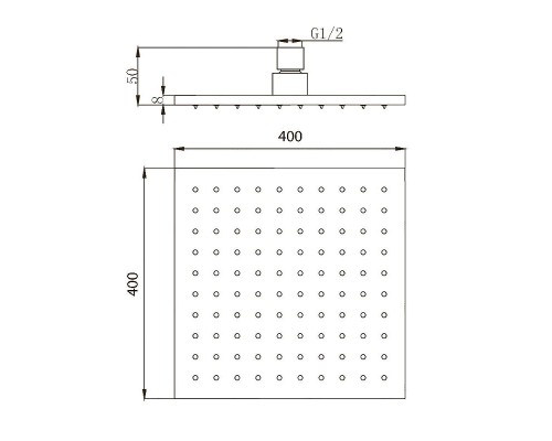 Верхний душ Migliore Palermo 29683 Золото