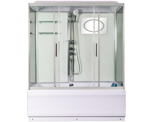 Душевой бокс WeltWasser WW500 Emmer 150/85/55-2 150х85 10000004659 профиль Хром стекло прозрачное