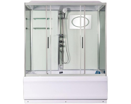 Душевой бокс WeltWasser WW500 Emmer 170/85/55-2 170х85 10000004660 профиль Хром стекло прозрачное