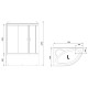 Душевой бокс Royal Bath ALP 150x100 RB150ALP-C-L с гидромассажем