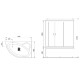Душевой бокс Royal Bath ALP 170x100 RB170ALP-C-R с гидромассажем