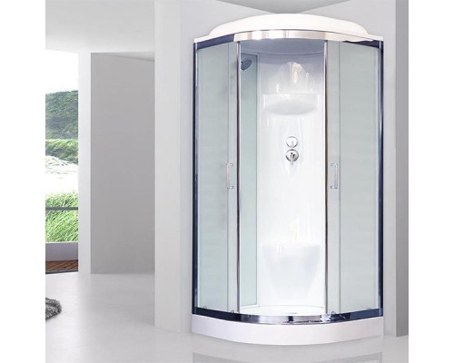 Душевая кабина Royal Bath НК 90x90 RB90HK6-WC-CH стекло матовое задняя стенка Белая