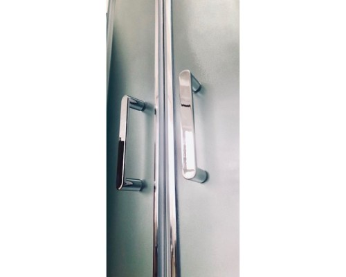 Душевая кабина Royal Bath ВК 90x90 RB90BK1-M-CH стекло матовое задние стенки Белые