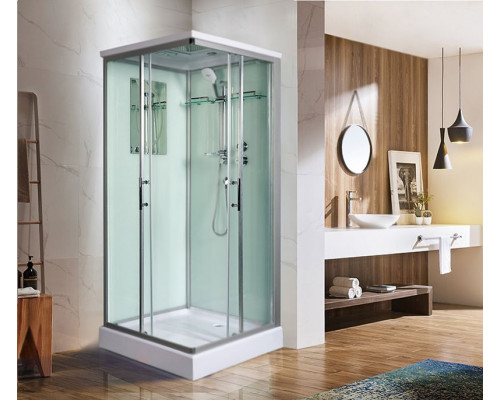 Душевая кабина WeltWasser WW500 Laine 1002 100x100 10000003263 профиль Хром стекло прозрачное