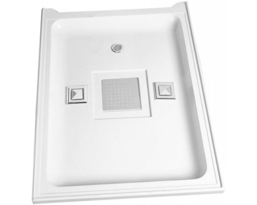 Душевая кабина WeltWasser WW500 Laine 1002 100x100 10000003263 профиль Хром стекло прозрачное