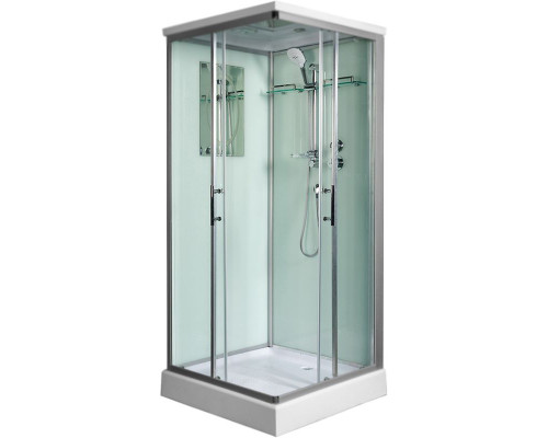 Душевая кабина WeltWasser WW500 Laine 1002 100x100 10000003263 профиль Хром стекло прозрачное