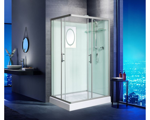 Душевая кабина WeltWasser WW500 Laine 1201 120x90 10000003270 профиль Хром стекло прозрачное