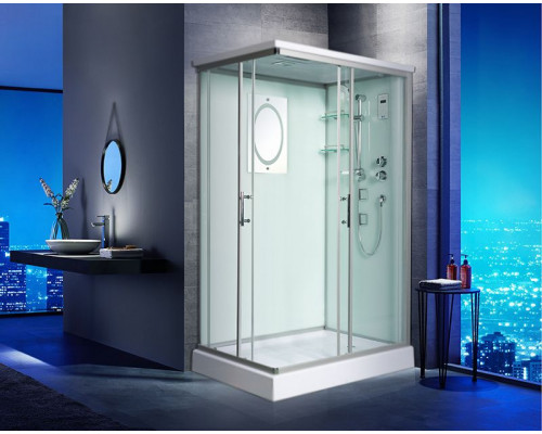 Душевая кабина WeltWasser WW500 Laine 1204 120x90 10000003273 профиль Хром стекло прозрачное