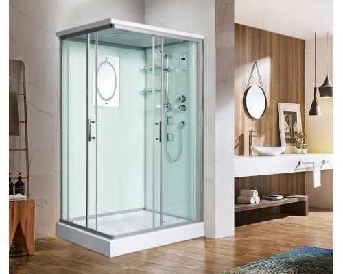 Душевая кабина WeltWasser WW500 Laine 1204 120x90 10000003273 профиль Хром стекло прозрачное