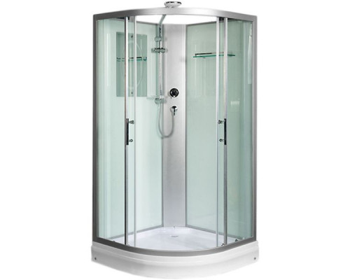 Душевая кабина WeltWasser WW500 Werra 801 80x80 10000003222 профиль Хром стекло прозрачное