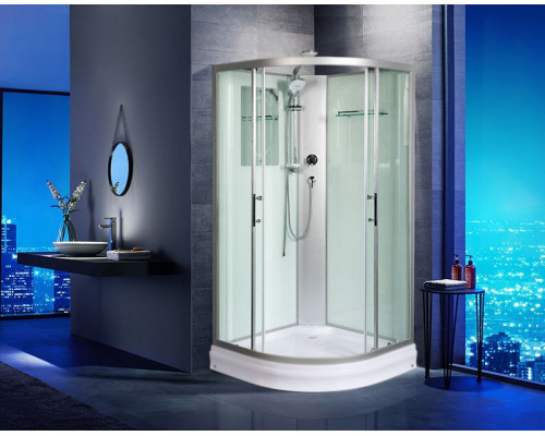 Душевая кабина WeltWasser WW500 Werra 801 80x80 10000003222 профиль Хром стекло прозрачное