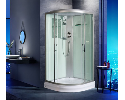 Душевая кабина WeltWasser WW500 Werra 1002 100x100 10000003227 профиль Хром стекло прозрачное