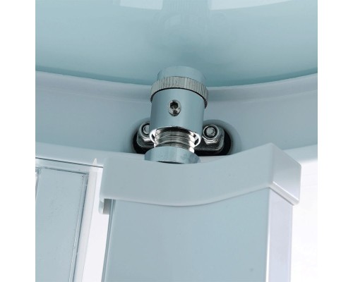 Душевая кабина Orans 130x90 L 86155l0 с гидромассажем профиль Белый задние стенки Белые