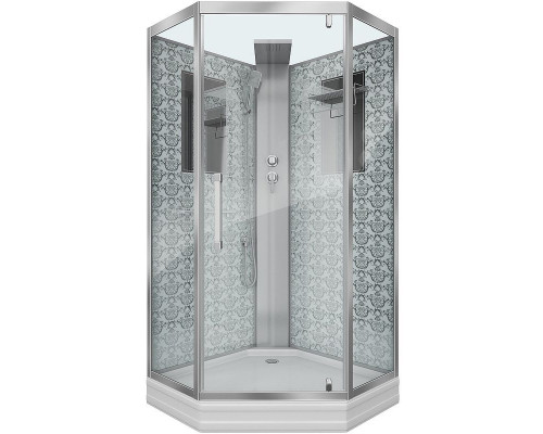 Душевая кабина Niagara Lux NG-7717WBK 100x100 без гидромассажа